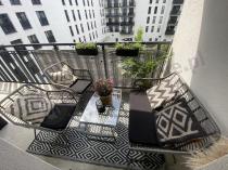 Aranżacja: Szary zestaw rattanowy na balkon Torgiano Set