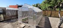 Aranżacja: Szklarnia aluminiowa z fundamentem poliwęglan 430x250cm