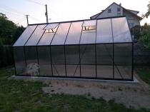 Aranżacja: Szklarnia aluminiowo poliwęglanowa z przesuwnymi drzwiami 478x238x240cm