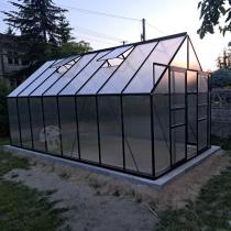 Aranżacja: Szklarnia aluminiowo poliwęglanowa z przesuwnymi drzwiami 478x238x240cm