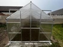 Aranżacja: Szklarnia ogrodowa poliwęglan z aluminiowym stelażem 370x250 cm