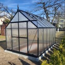 Aranżacja: Szklarnia ogrodowa z poliwęglanu 6mm PLUS 244x370x240cm