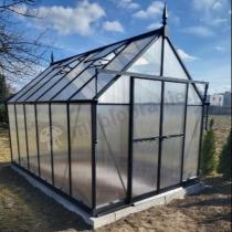 Aranżacja: Szklarnia ogrodowa z poliwęglanu 6mm PLUS 244x370x240cm
