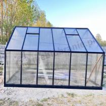 Aranżacja: Szklarnia ogrodowa z poliwęglanu 8mm PREMIUM 305x370x245cm