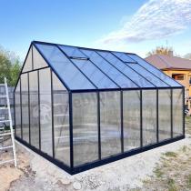 Aranżacja: Szklarnia ogrodowa z poliwęglanu 8mm PREMIUM 305x370x245cm