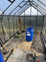 Aranżacja: Szklarnia poliwęglan 6mm 244x432x240cm - podwójne drzwi