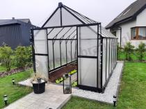 Aranżacja: Szklarnia poliwęglanowa 6mm PLUS aluminiowy stelaż 244x428x240cm