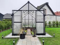 Aranżacja: Szklarnia poliwęglanowa 6mm PLUS aluminiowy stelaż 244x428x240cm