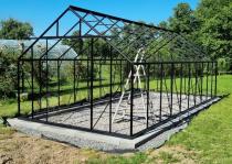 Aranżacja: Szklarnia poliwęglanowa 6mm stelaż aluminium 3x6x2,5m