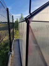 Aranżacja: Szklarnia poliwęglanowo aluminiowa 2x2,5 z czarną ramą - 250x190cm
