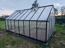 Aranżacja: Szklarnia z poliwęglanu 8mm PREMIUM aluminiowy stelaż 305x488x245cm