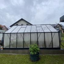 Aranżacja: Szklarnia z poliwęglanu 8mm PREMIUM aluminiowy stelaż 305x488x245cm