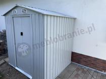 Aranżacja: Szopa metalowa Fulda 185x157cm (2,6m2) szary