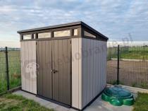 Aranżacja: Szopa narzędziowa Keter Artisan 9x7 z tworzywa (6m2)