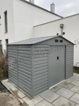 Aranżacja: Szopa narzędziowa metalowa Agger 277x191cm (4,8m2) – Szary