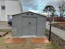 Aranżacja: Szopa narzędziowa metalowa Agger 277x191cm (4,8m2) – Szary