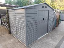 Aranżacja: Szopa narzędziowa metalowa Agger 277x191cm (4,8m2) – Szary