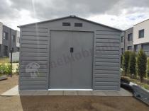 Aranżacja: Szopa narzędziowa metalowa Agger 277x191cm (5,3m2) – Szary