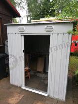 Aranżacja: Szopa narzędziowa metalowa Linker 193X156cm (3m2) szary