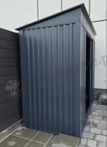 Aranżacja: Szopa ogrodowa z grubszej blachy Nittel 240x120x200cm - Antracite A16