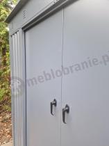 Aranżacja: Szopa ogrodowa z grubszej blachy Nittel 240x120x200cm - Antracite A16