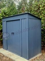 Aranżacja: Szopa ogrodowa z grubszej blachy Nittel 240x120x200cm - Antracite A16