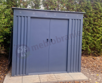 Aranżacja: Szopa ogrodowa z grubszej blachy Nittel 240x120x200cm - Antracite A16