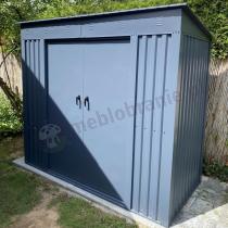 Aranżacja: Szopa ogrodowa z grubszej blachy Nittel 240x120x200cm - Antracite A16