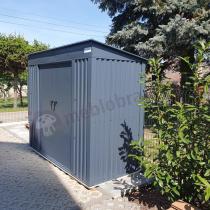 Aranżacja: Szopa ogrodowa z grubszej blachy Nittel 240x120x200cm - Antracite A16
