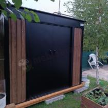 Aranżacja: Szopa ogrodowa z grubszej blachy Nittel 240x120x205 cm - Wooden