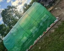 Aranżacja: Tunel foliowy 2x4 metalowy, zielony ze wzmocnioną siatką 8m2