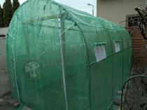Aranżacja: Tunel foliowy 2x4 metalowy, zielony ze wzmocnioną siatką 8m2