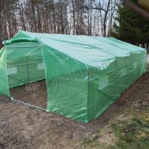 Aranżacja: Tunel foliowy 4x6 Jasmin obustronne wejście - metalowy, zielony 24m2