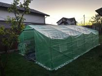 Aranżacja: Tunel foliowy 4x6 Jasmin obustronne wejście - metalowy, zielony 24m2