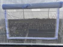 Aranżacja: Tunel foliowy konstrukcja metalowa 3x6m - podwójne drzwi biała siatka 18m2