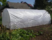 Aranżacja: Tunel foliowy konstrukcja metalowa 3x6m - podwójne drzwi biała siatka 18m2