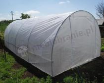 Aranżacja: Tunel foliowy konstrukcja metalowa 3x6m - podwójne drzwi biała siatka 18m2