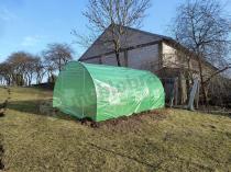 Aranżacja: Tunel foliowy metalowy 3x4,5m 13,5m2 zielony z folią zbrojoną