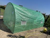 Aranżacja: Tunel foliowy metalowy 3x4,5m 13,5m2 zielony z folią zbrojoną