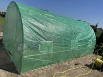 Aranżacja: Tunel foliowy metalowy 3x4,5m 13,5m2 zielony z folią zbrojoną