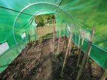 Aranżacja: Tunel foliowy metalowy 3x4,5m 13,5m2 zielony z folią zbrojoną