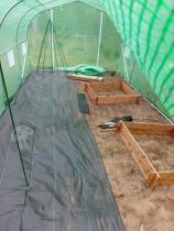 Aranżacja: Tunel foliowy metalowy 3x6m z podwójnymi drzwiami Jasmin zielony