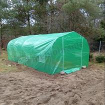 Aranżacja: Tunel foliowy metalowy 3x6m z podwójnymi drzwiami Jasmin zielony