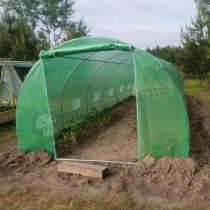 Aranżacja: Tunel foliowy metalowy 3x9m z podwójnymi drzwiami – zielony
