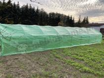 Aranżacja: Tunel foliowy metalowy 4x12m z podwójnymi drzwiami na suwak – zielony