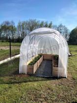 Aranżacja: Tunel foliowy metalowy 4x2m – biały