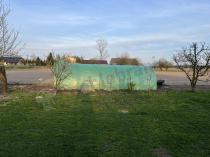 Aranżacja: Tunel foliowy metalowy 7,5x3m z podwójnymi drzwiami – zielony