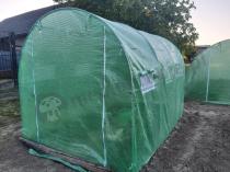 Aranżacja: Tunel foliowy metalowy 7,5x3m z podwójnymi drzwiami – zielony