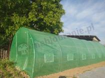 Aranżacja: Tunel foliowy metalowy 9x3m z podwójnymi drzwiami – zielony