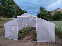 Aranżacja: Tunel foliowy metalowy z podwójnymi drzwiami 4x6m Jasmin – biały